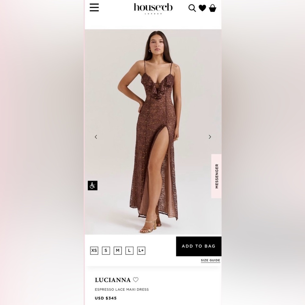 House Of CB dress size small